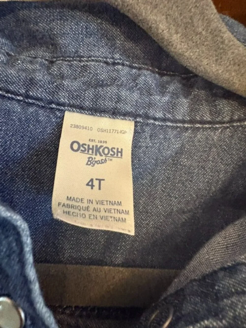 OshKosh Bgosh Denim/Tulle Dress, Size 4T